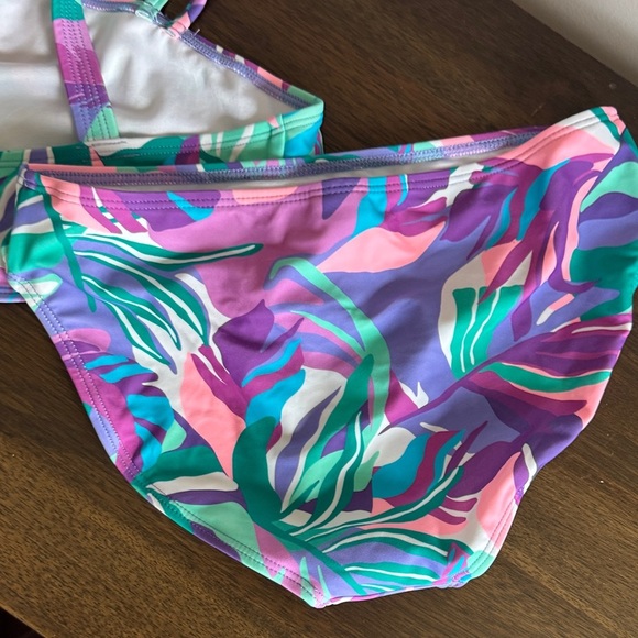 Kanu Surf Purple and Green Leaf Bikini Set - Picture 4 of 4